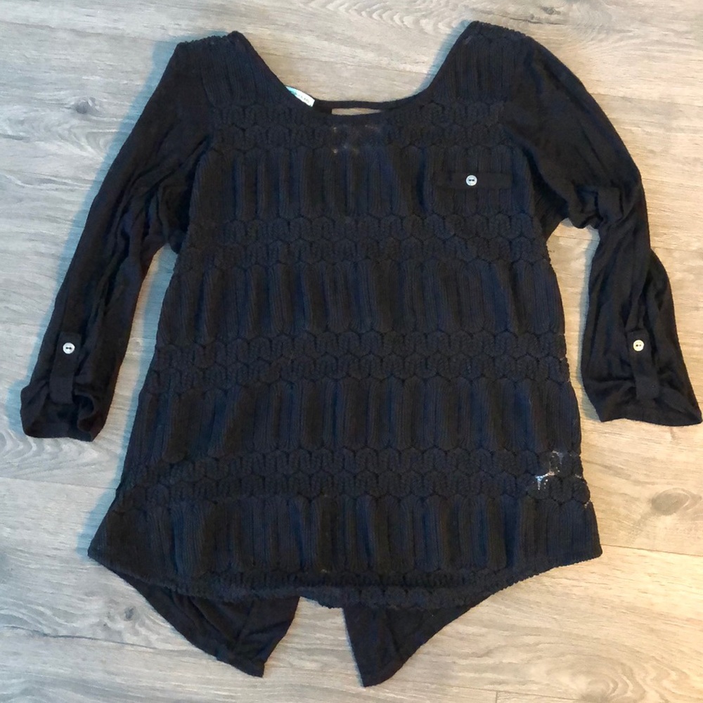 Black detail top